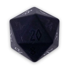 BLACK OBSIDIAN - RAISED BOULDER 30MM GEMSTONE DICE